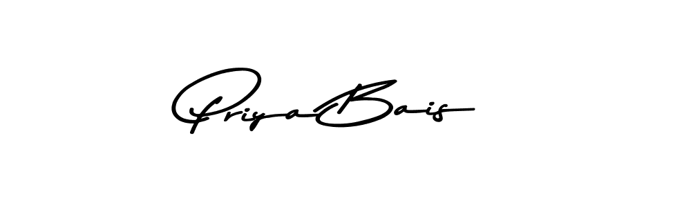 How to make Priya Bais name signature. Use Asem Kandis PERSONAL USE style for creating short signs online. This is the latest handwritten sign. Priya Bais signature style 9 images and pictures png