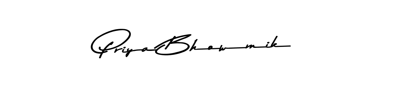 Priya Bhowmik stylish signature style. Best Handwritten Sign (Asem Kandis PERSONAL USE) for my name. Handwritten Signature Collection Ideas for my name Priya Bhowmik. Priya Bhowmik signature style 9 images and pictures png