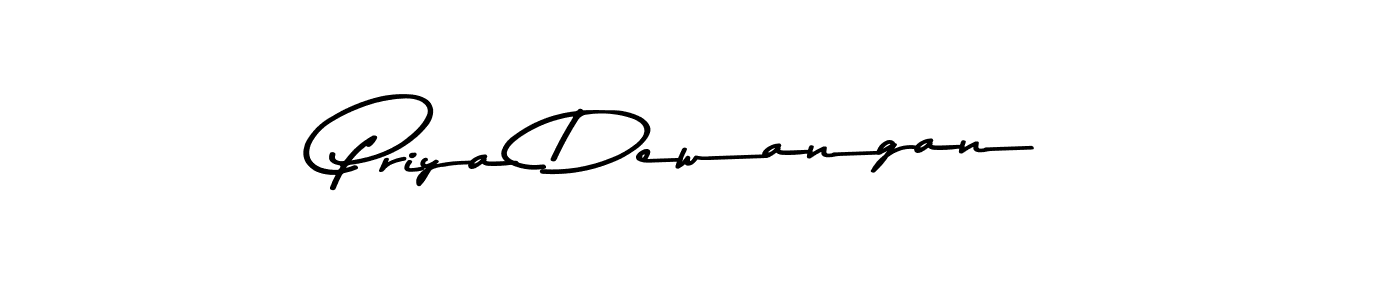 Design your own signature with our free online signature maker. With this signature software, you can create a handwritten (Asem Kandis PERSONAL USE) signature for name Priya Dewangan. Priya Dewangan signature style 9 images and pictures png