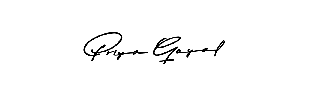Also You can easily find your signature by using the search form. We will create Priya Goyal name handwritten signature images for you free of cost using Asem Kandis PERSONAL USE sign style. Priya Goyal signature style 9 images and pictures png