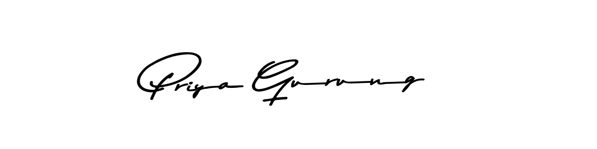 How to make Priya Gurung signature? Asem Kandis PERSONAL USE is a professional autograph style. Create handwritten signature for Priya Gurung name. Priya Gurung signature style 9 images and pictures png