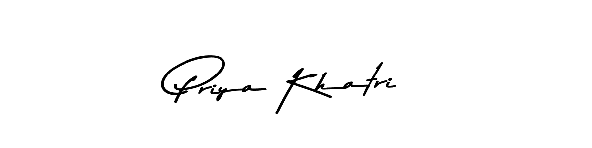 Design your own signature with our free online signature maker. With this signature software, you can create a handwritten (Asem Kandis PERSONAL USE) signature for name Priya Khatri. Priya Khatri signature style 9 images and pictures png