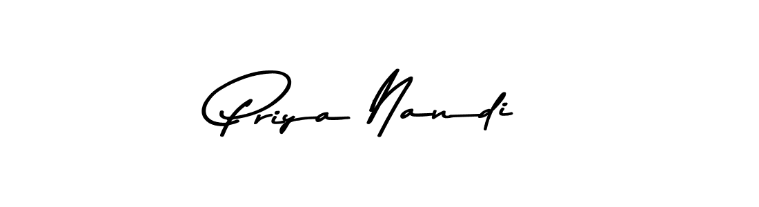 Create a beautiful signature design for name Priya Nandi. With this signature (Asem Kandis PERSONAL USE) fonts, you can make a handwritten signature for free. Priya Nandi signature style 9 images and pictures png