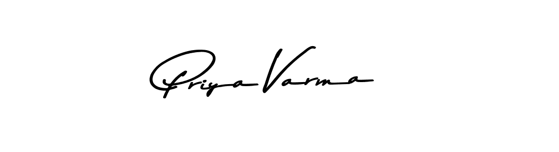 Design your own signature with our free online signature maker. With this signature software, you can create a handwritten (Asem Kandis PERSONAL USE) signature for name Priya Varma. Priya Varma signature style 9 images and pictures png