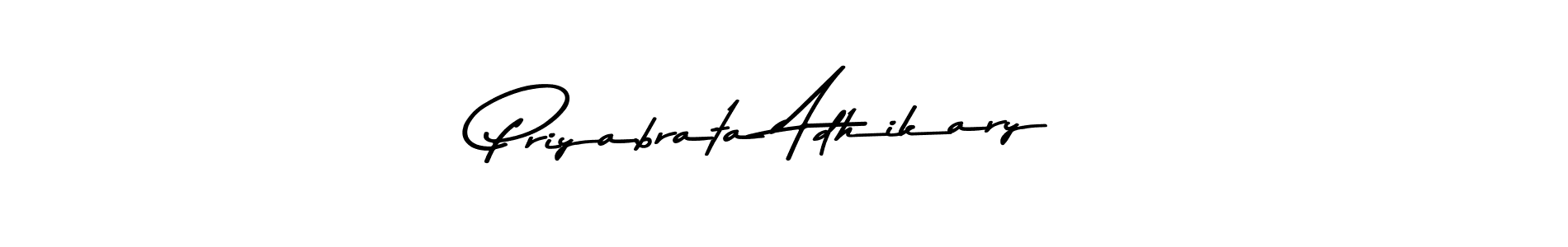 You should practise on your own different ways (Asem Kandis PERSONAL USE) to write your name (Priyabrata Adhikary) in signature. don't let someone else do it for you. Priyabrata Adhikary signature style 9 images and pictures png