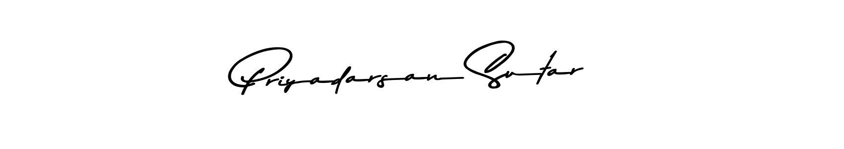How to make Priyadarsan Sutar name signature. Use Asem Kandis PERSONAL USE style for creating short signs online. This is the latest handwritten sign. Priyadarsan Sutar signature style 9 images and pictures png