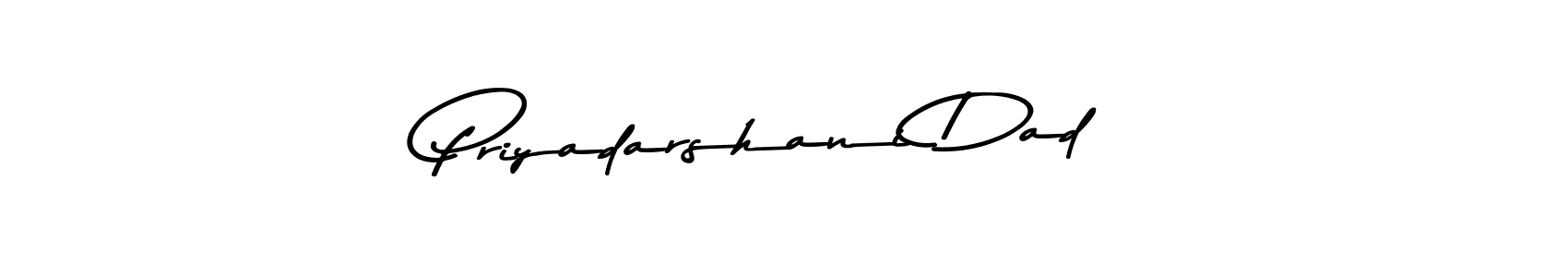 You should practise on your own different ways (Asem Kandis PERSONAL USE) to write your name (Priyadarshani Dad) in signature. don't let someone else do it for you. Priyadarshani Dad signature style 9 images and pictures png