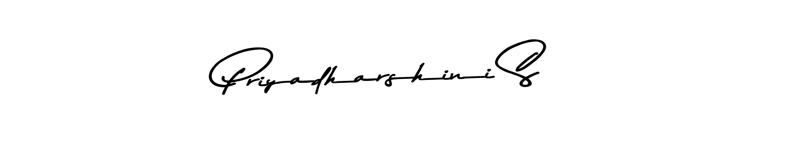 The best way (Asem Kandis PERSONAL USE) to make a short signature is to pick only two or three words in your name. The name Priyadharshini S include a total of six letters. For converting this name. Priyadharshini S signature style 9 images and pictures png