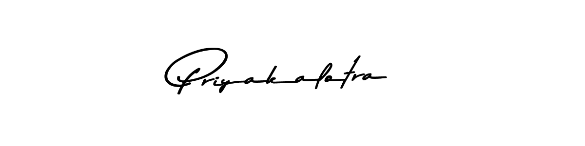 Priyakalotra stylish signature style. Best Handwritten Sign (Asem Kandis PERSONAL USE) for my name. Handwritten Signature Collection Ideas for my name Priyakalotra. Priyakalotra signature style 9 images and pictures png