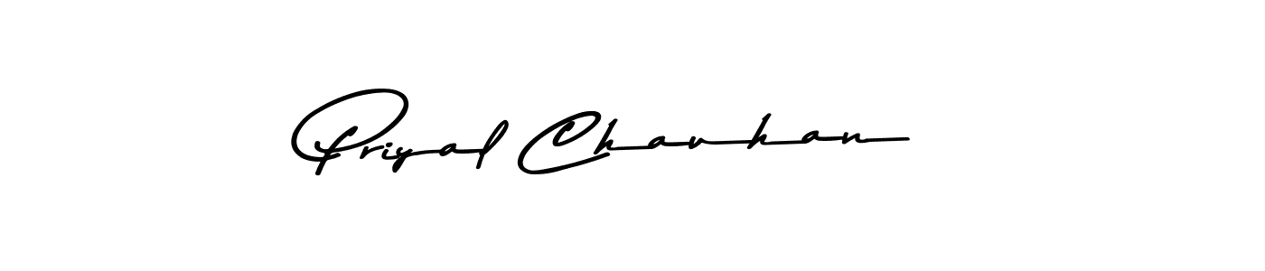 Create a beautiful signature design for name Priyal Chauhan. With this signature (Asem Kandis PERSONAL USE) fonts, you can make a handwritten signature for free. Priyal Chauhan signature style 9 images and pictures png