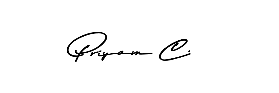 Asem Kandis PERSONAL USE is a professional signature style that is perfect for those who want to add a touch of class to their signature. It is also a great choice for those who want to make their signature more unique. Get Priyam C. name to fancy signature for free. Priyam C. signature style 9 images and pictures png