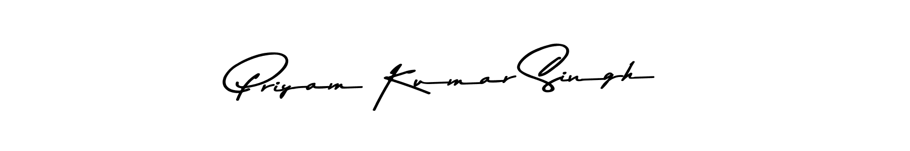 Use a signature maker to create a handwritten signature online. With this signature software, you can design (Asem Kandis PERSONAL USE) your own signature for name Priyam Kumar Singh. Priyam Kumar Singh signature style 9 images and pictures png