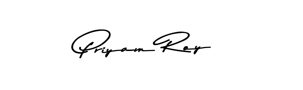 Create a beautiful signature design for name Priyam Roy. With this signature (Asem Kandis PERSONAL USE) fonts, you can make a handwritten signature for free. Priyam Roy signature style 9 images and pictures png