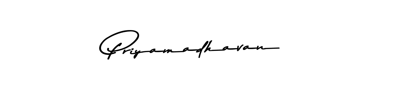 The best way (Asem Kandis PERSONAL USE) to make a short signature is to pick only two or three words in your name. The name Priyamadhavan include a total of six letters. For converting this name. Priyamadhavan signature style 9 images and pictures png