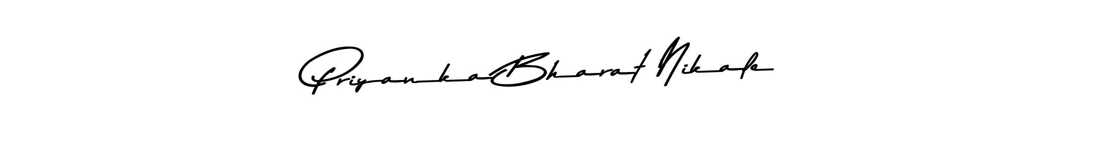 Create a beautiful signature design for name Priyanka Bharat Nikale. With this signature (Asem Kandis PERSONAL USE) fonts, you can make a handwritten signature for free. Priyanka Bharat Nikale signature style 9 images and pictures png