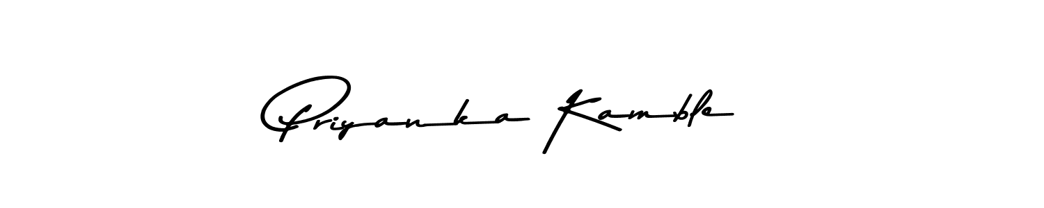 Make a beautiful signature design for name Priyanka Kamble. With this signature (Asem Kandis PERSONAL USE) style, you can create a handwritten signature for free. Priyanka Kamble signature style 9 images and pictures png