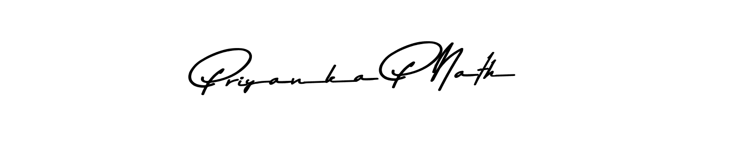 Use a signature maker to create a handwritten signature online. With this signature software, you can design (Asem Kandis PERSONAL USE) your own signature for name Priyanka P Nath. Priyanka P Nath signature style 9 images and pictures png
