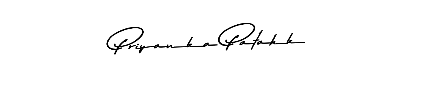 Make a beautiful signature design for name Priyanka Patahk. With this signature (Asem Kandis PERSONAL USE) style, you can create a handwritten signature for free. Priyanka Patahk signature style 9 images and pictures png