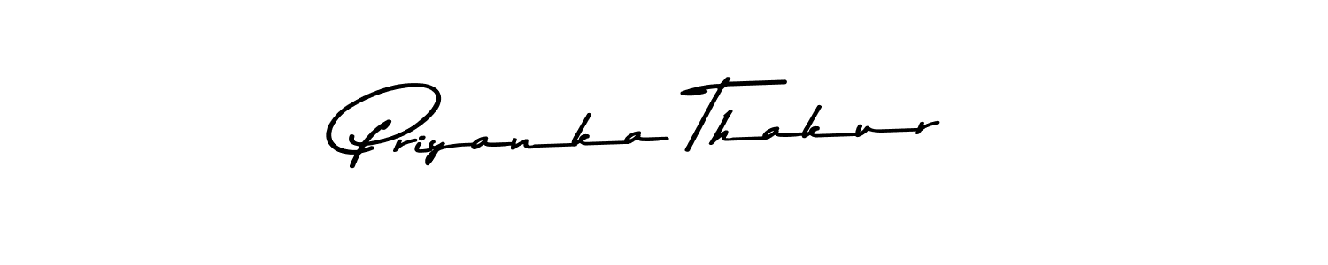 Create a beautiful signature design for name Priyanka Thakur. With this signature (Asem Kandis PERSONAL USE) fonts, you can make a handwritten signature for free. Priyanka Thakur signature style 9 images and pictures png