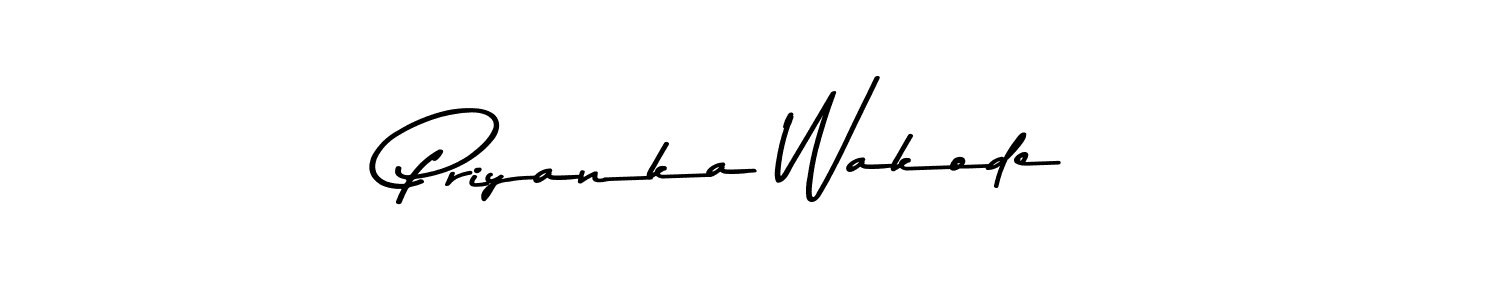 Use a signature maker to create a handwritten signature online. With this signature software, you can design (Asem Kandis PERSONAL USE) your own signature for name Priyanka Wakode. Priyanka Wakode signature style 9 images and pictures png