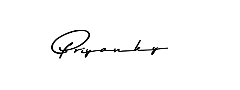 How to make Priyanky signature? Asem Kandis PERSONAL USE is a professional autograph style. Create handwritten signature for Priyanky name. Priyanky signature style 9 images and pictures png