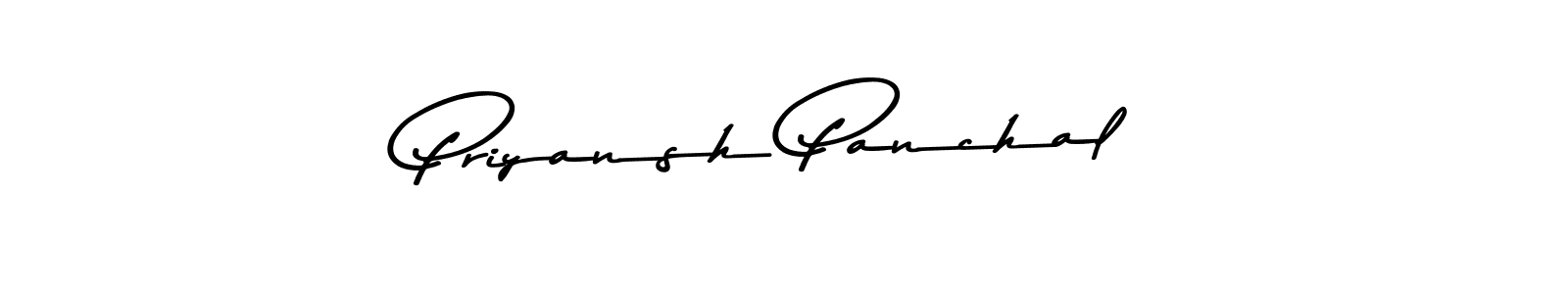Make a beautiful signature design for name Priyansh Panchal. With this signature (Asem Kandis PERSONAL USE) style, you can create a handwritten signature for free. Priyansh Panchal signature style 9 images and pictures png