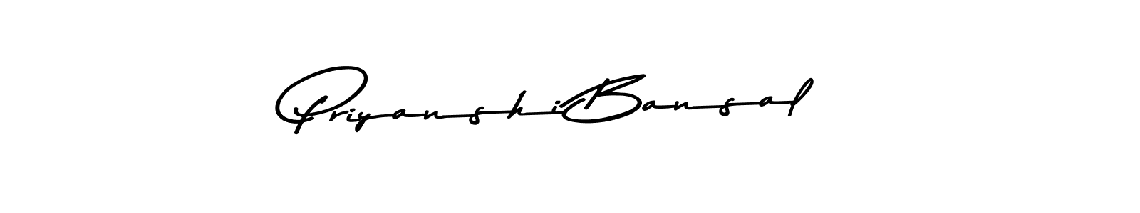 You should practise on your own different ways (Asem Kandis PERSONAL USE) to write your name (Priyanshi Bansal) in signature. don't let someone else do it for you. Priyanshi Bansal signature style 9 images and pictures png