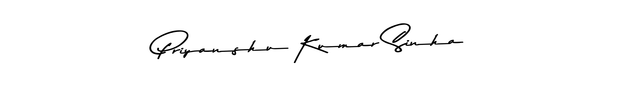 How to make Priyanshu Kumar Sinha name signature. Use Asem Kandis PERSONAL USE style for creating short signs online. This is the latest handwritten sign. Priyanshu Kumar Sinha signature style 9 images and pictures png