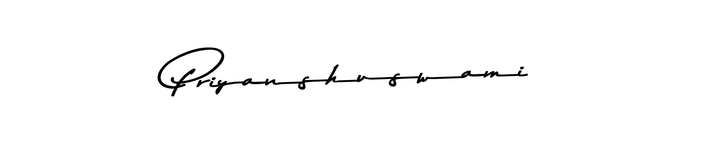 How to make Priyanshuswami name signature. Use Asem Kandis PERSONAL USE style for creating short signs online. This is the latest handwritten sign. Priyanshuswami signature style 9 images and pictures png