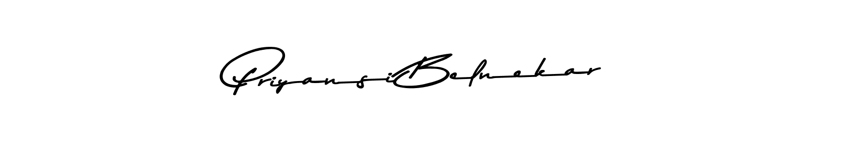 Similarly Asem Kandis PERSONAL USE is the best handwritten signature design. Signature creator online .You can use it as an online autograph creator for name Priyansi Belnekar. Priyansi Belnekar signature style 9 images and pictures png