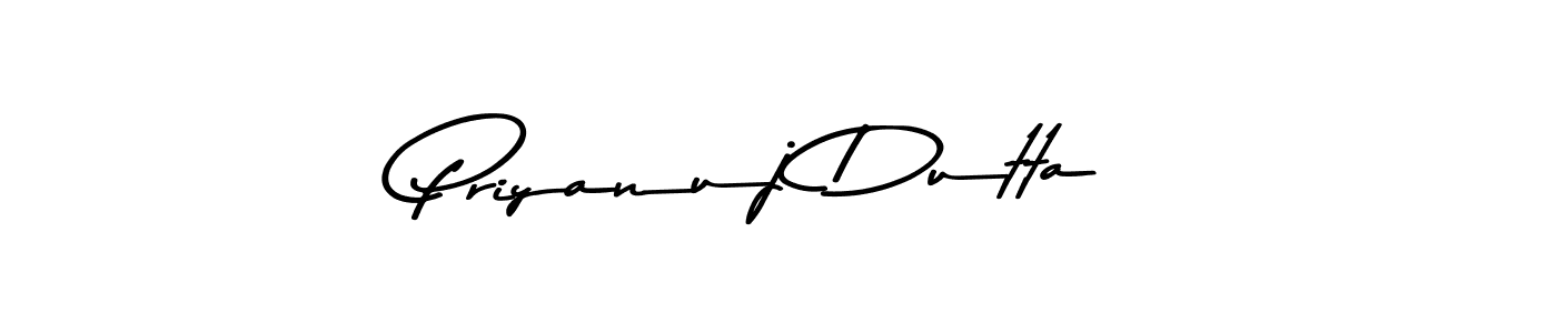 Create a beautiful signature design for name Priyanuj Dutta. With this signature (Asem Kandis PERSONAL USE) fonts, you can make a handwritten signature for free. Priyanuj Dutta signature style 9 images and pictures png