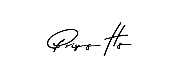 How to make Priys Hs signature? Asem Kandis PERSONAL USE is a professional autograph style. Create handwritten signature for Priys Hs name. Priys Hs signature style 9 images and pictures png