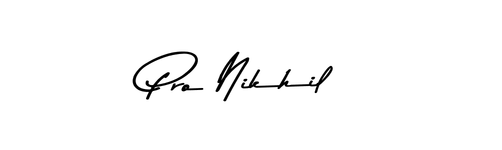 How to make Pro Nikhil signature? Asem Kandis PERSONAL USE is a professional autograph style. Create handwritten signature for Pro Nikhil name. Pro Nikhil signature style 9 images and pictures png