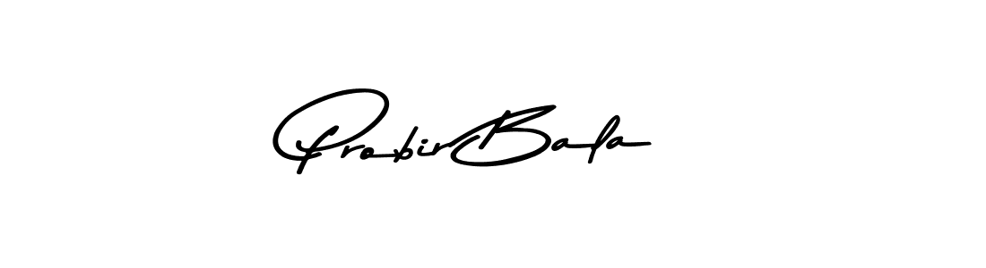 Design your own signature with our free online signature maker. With this signature software, you can create a handwritten (Asem Kandis PERSONAL USE) signature for name Probir Bala. Probir Bala signature style 9 images and pictures png