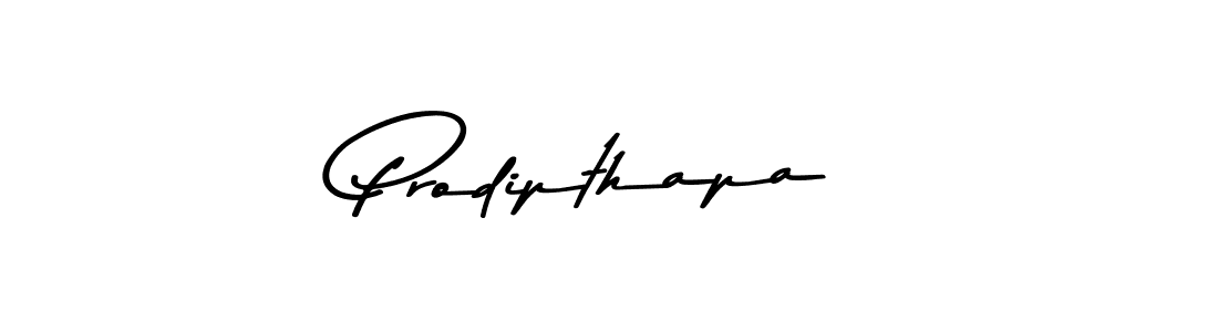 Design your own signature with our free online signature maker. With this signature software, you can create a handwritten (Asem Kandis PERSONAL USE) signature for name Prodipthapa. Prodipthapa signature style 9 images and pictures png