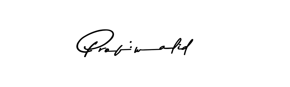 Create a beautiful signature design for name Prof:walid. With this signature (Asem Kandis PERSONAL USE) fonts, you can make a handwritten signature for free. Prof:walid signature style 9 images and pictures png
