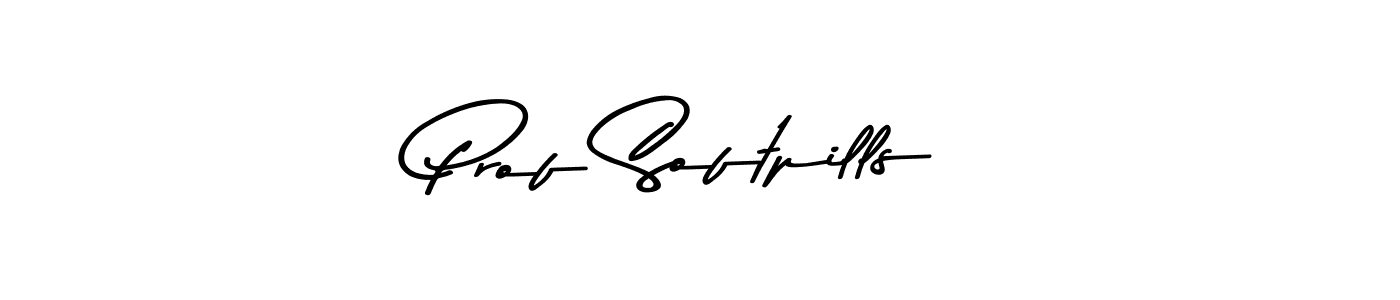 Design your own signature with our free online signature maker. With this signature software, you can create a handwritten (Asem Kandis PERSONAL USE) signature for name Prof Softpills. Prof Softpills signature style 9 images and pictures png