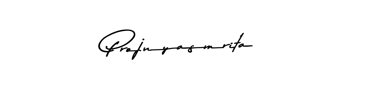 Design your own signature with our free online signature maker. With this signature software, you can create a handwritten (Asem Kandis PERSONAL USE) signature for name Projnyasmrita. Projnyasmrita signature style 9 images and pictures png