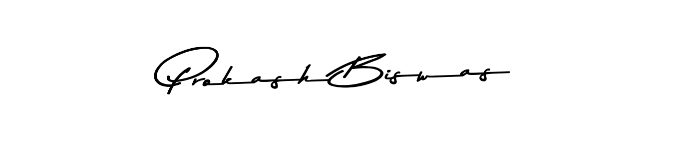 Create a beautiful signature design for name Prokash Biswas. With this signature (Asem Kandis PERSONAL USE) fonts, you can make a handwritten signature for free. Prokash Biswas signature style 9 images and pictures png