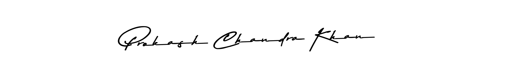 Use a signature maker to create a handwritten signature online. With this signature software, you can design (Asem Kandis PERSONAL USE) your own signature for name Prokash Chandra Khan. Prokash Chandra Khan signature style 9 images and pictures png