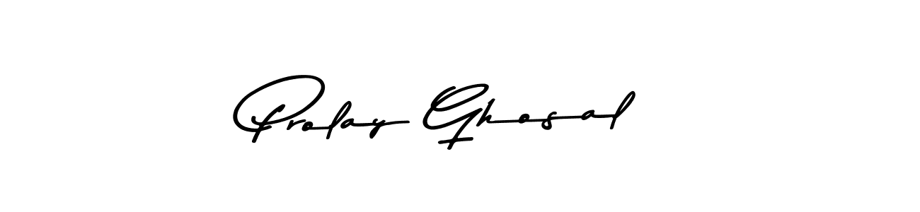 Make a beautiful signature design for name Prolay Ghosal. With this signature (Asem Kandis PERSONAL USE) style, you can create a handwritten signature for free. Prolay Ghosal signature style 9 images and pictures png