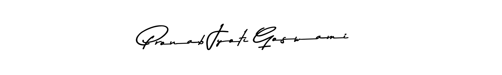 Similarly Asem Kandis PERSONAL USE is the best handwritten signature design. Signature creator online .You can use it as an online autograph creator for name Pronab Jyoti Goswami. Pronab Jyoti Goswami signature style 9 images and pictures png