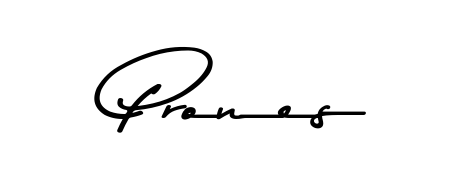 Style your name Prones with confidence using Asem Kandis PERSONAL USE signature design. Simple, elegant, and ready for immediate document use. Prones signature style 9 images and pictures png