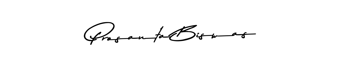 Create a beautiful signature design for name Prosanta Biswas. With this signature (Asem Kandis PERSONAL USE) fonts, you can make a handwritten signature for free. Prosanta Biswas signature style 9 images and pictures png
