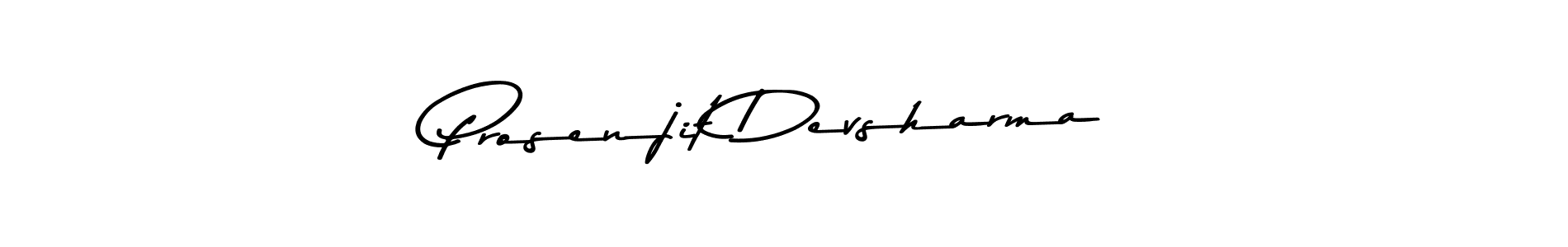 Make a beautiful signature design for name Prosenjit Devsharma. With this signature (Asem Kandis PERSONAL USE) style, you can create a handwritten signature for free. Prosenjit Devsharma signature style 9 images and pictures png