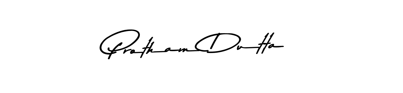 Protham Dutta stylish signature style. Best Handwritten Sign (Asem Kandis PERSONAL USE) for my name. Handwritten Signature Collection Ideas for my name Protham Dutta. Protham Dutta signature style 9 images and pictures png