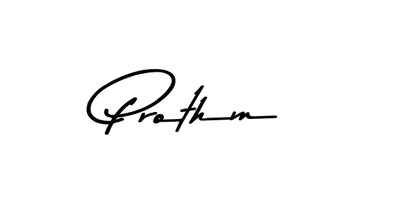 Use a signature maker to create a handwritten signature online. With this signature software, you can design (Asem Kandis PERSONAL USE) your own signature for name Prothm. Prothm signature style 9 images and pictures png