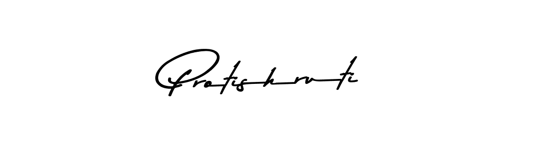 How to make Protishruti name signature. Use Asem Kandis PERSONAL USE style for creating short signs online. This is the latest handwritten sign. Protishruti signature style 9 images and pictures png