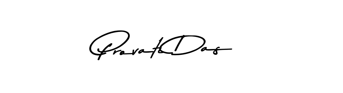How to make Provati Das name signature. Use Asem Kandis PERSONAL USE style for creating short signs online. This is the latest handwritten sign. Provati Das signature style 9 images and pictures png