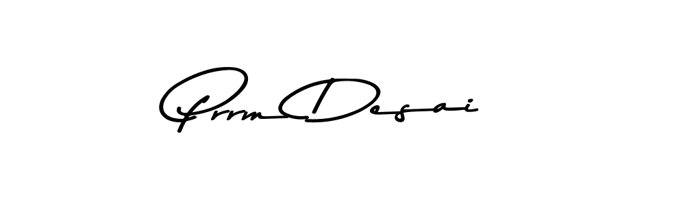 How to make Prrm Desai signature? Asem Kandis PERSONAL USE is a professional autograph style. Create handwritten signature for Prrm Desai name. Prrm Desai signature style 9 images and pictures png